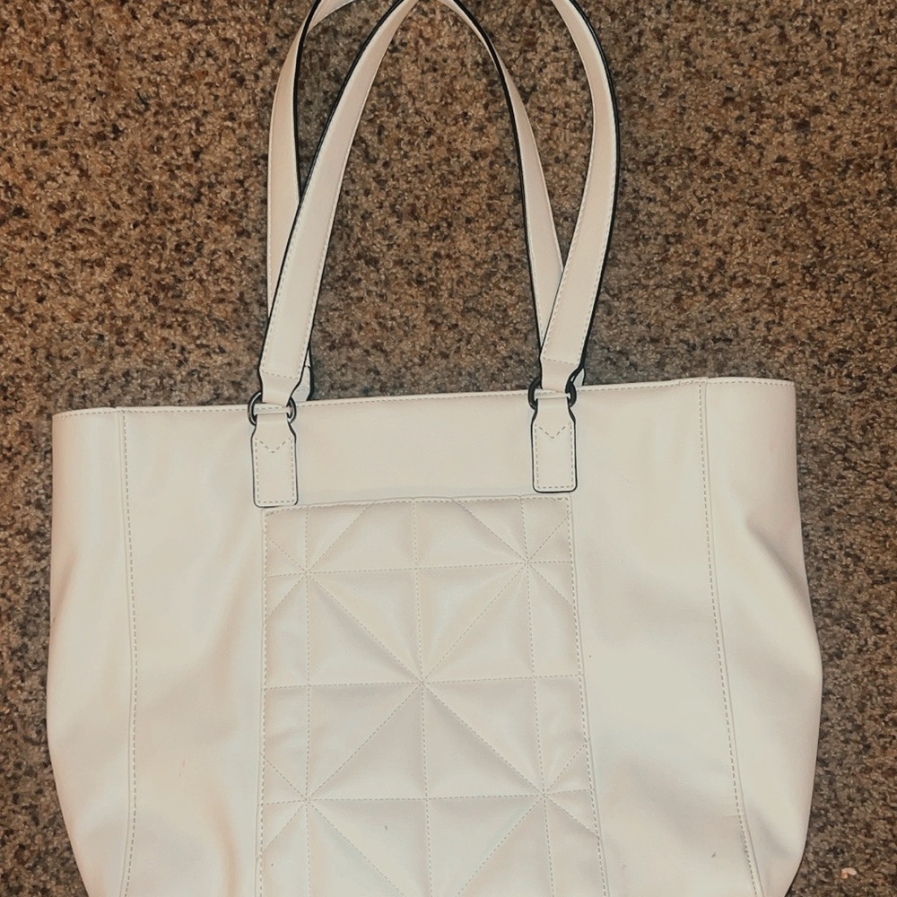 Elegant White Tote Bag